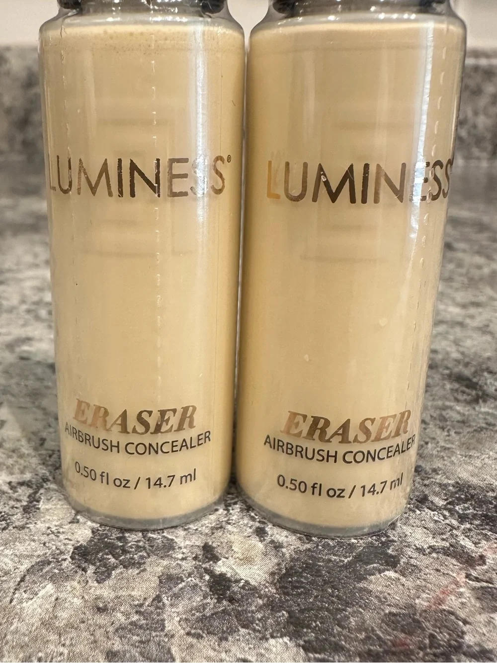 NEW 2x Luminess Eraser Airbrush Concealer .50 fl oz